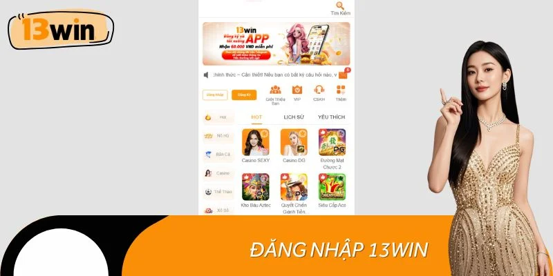 Đăng nhập 13win